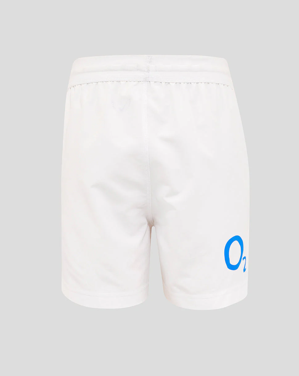 Junior England Rugby 25/26 Home Shorts - Brilliant White - Image 2