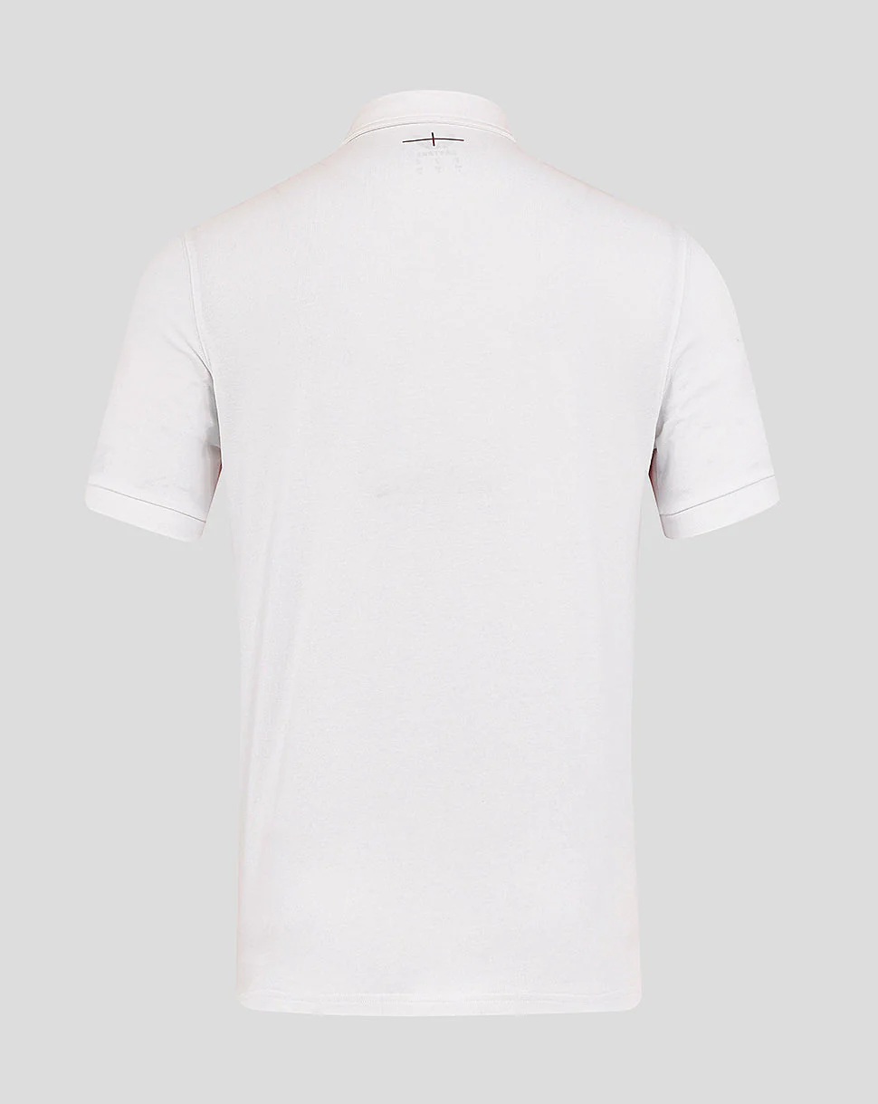 Men’s England Rugby 25/26 Home Classic Short Sleeve Shirt – Brilliant White - Image 2