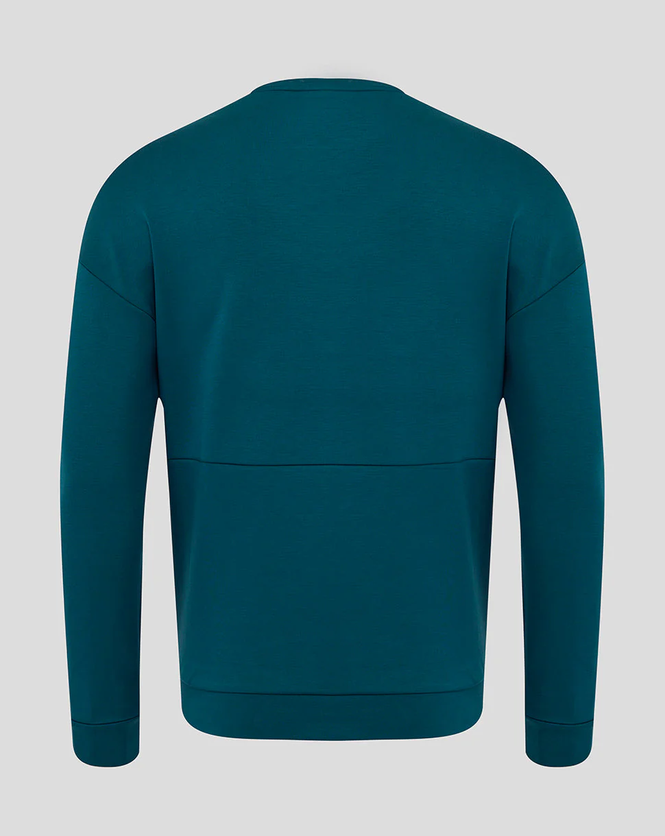 Men's England Rugby 25/26 Travel Crew Sweatshirt - Reflecting Pond - Image 2