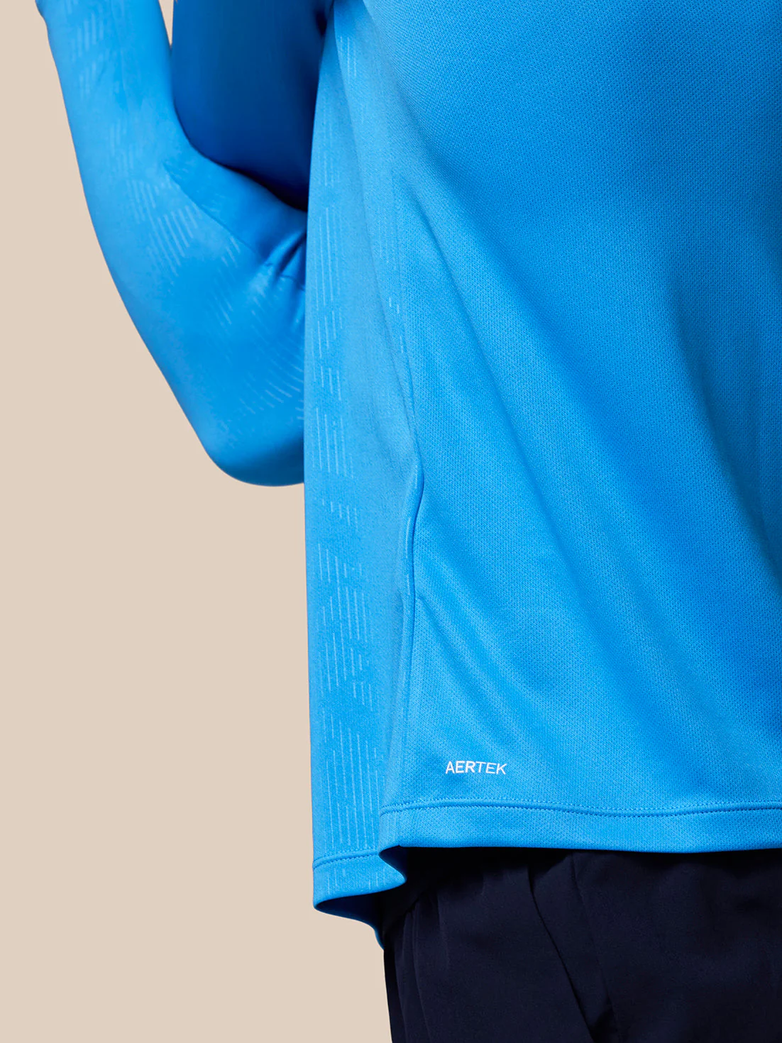 Men’s Adapt All-Over Print Quarter Zip Long Sleeve Top - Blue - Image 6