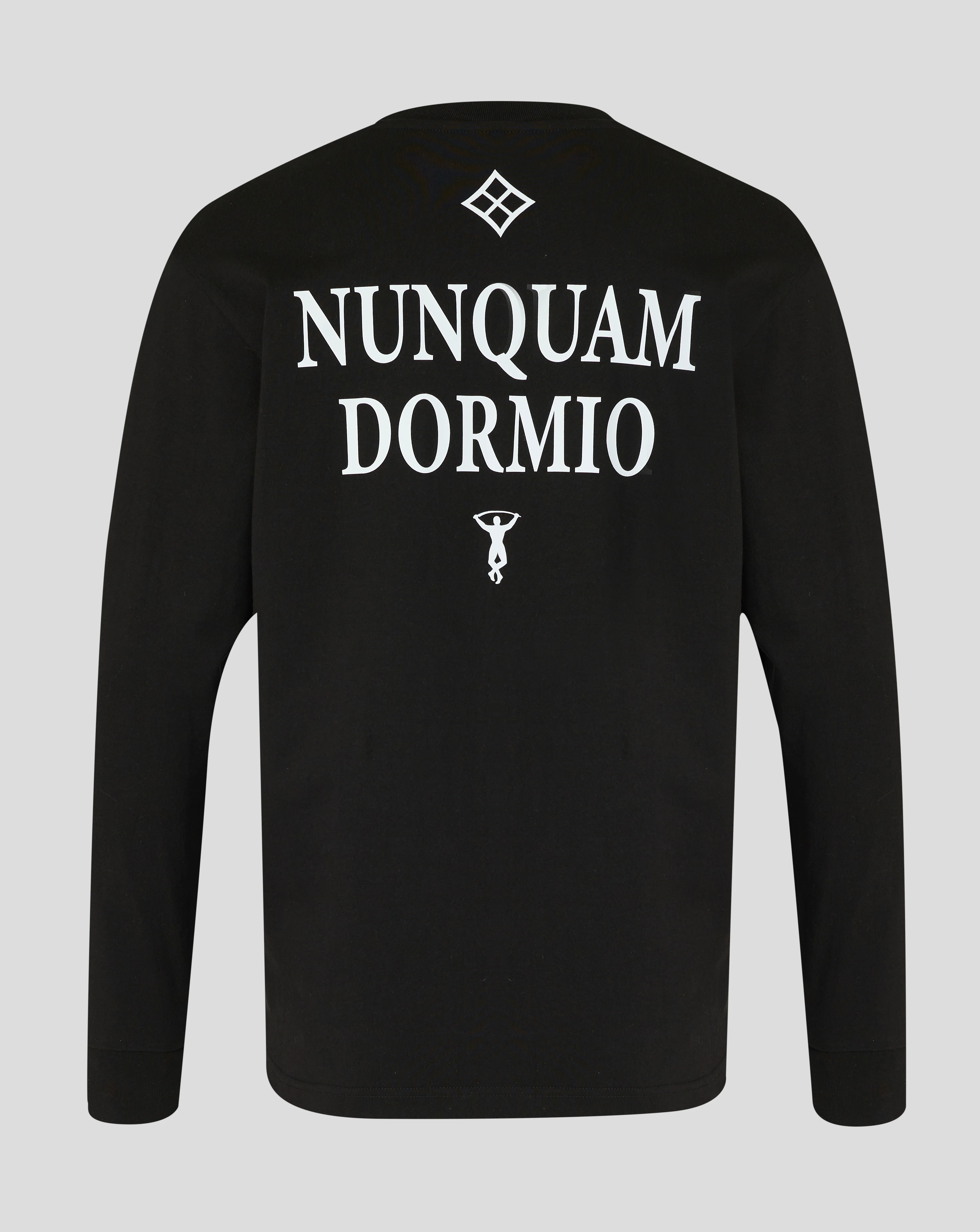 UNISEX NUNQUAM DORMIO LONG SLEEVE SHIRT- BLACK - Image 2
