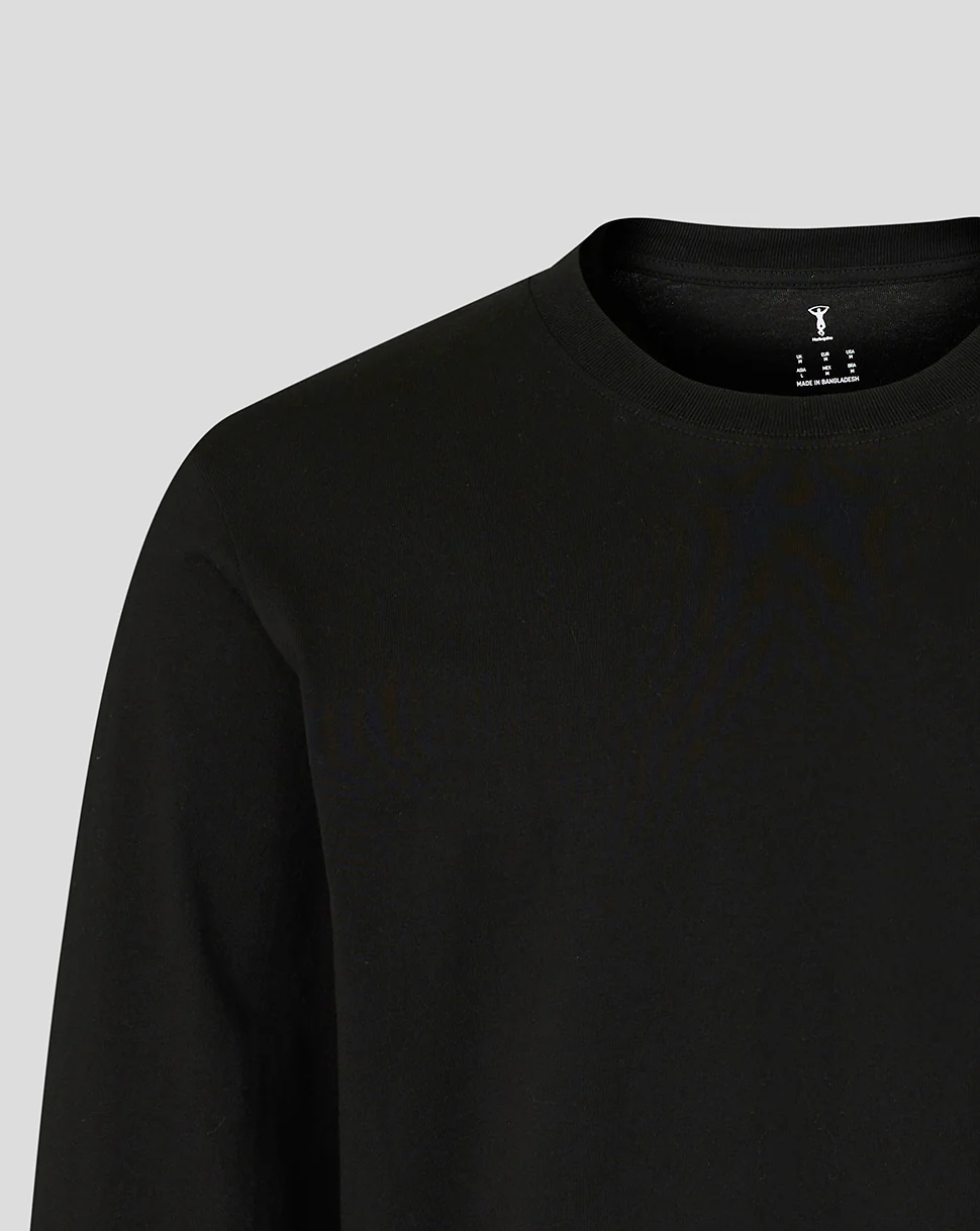 UNISEX NUNQUAM DORMIO LONG SLEEVE SHIRT- BLACK - Image 3