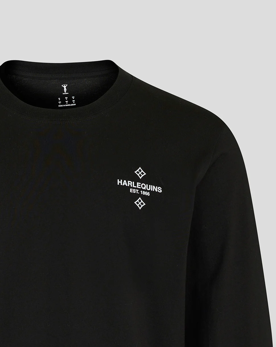 UNISEX NUNQUAM DORMIO LONG SLEEVE SHIRT- BLACK - Image 4