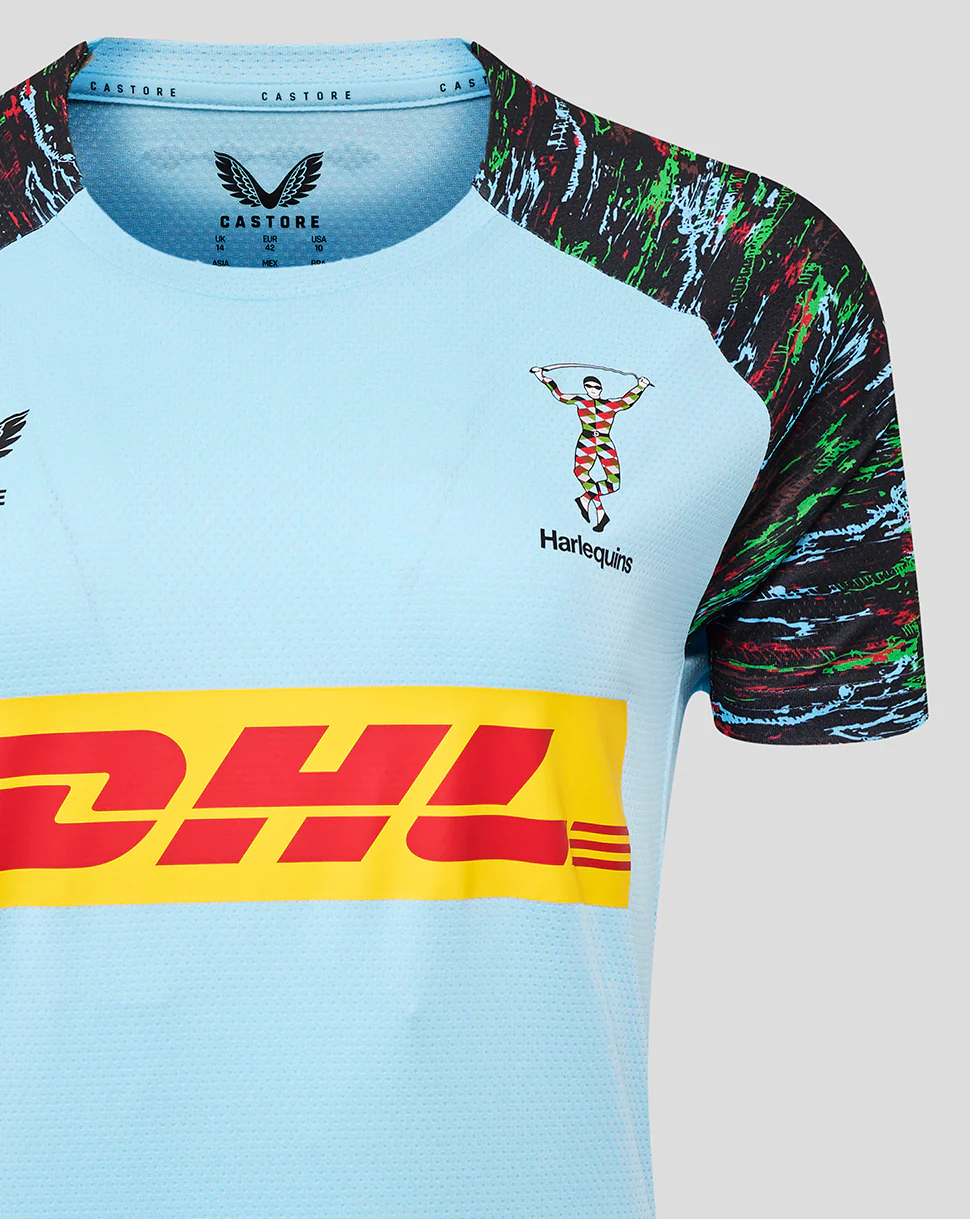 WOMEN'S 25/26 TRAINING SHORT SLEEVE TEE - SKY BLUE - Image 3